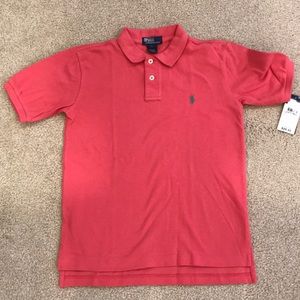 Boys polo shirt - salmon - new with tags